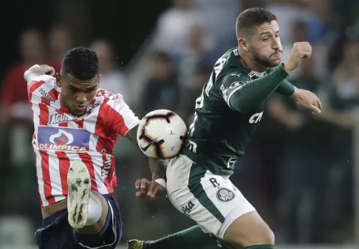 Palmeiras goleó al Atlético Junior 3-0. Foto AP