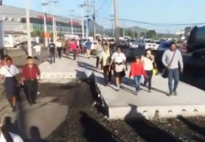 La singular protesta también complicó la congestión vehicular en el área. Cortesía