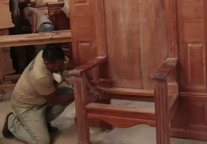 Un total de 18 personas han trabajado en las piezas de madera. Víctor Arosemena