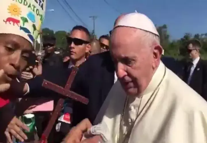 Momentos virales del papa Francisco en Panamá. Foto/EFE