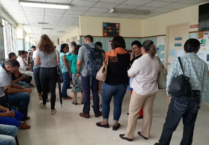 Los pacientes tuvieron que reprogramar sus citas.