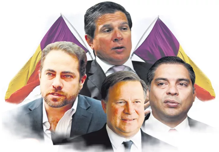 Miembros del directorio del Partido Panameñista. 
