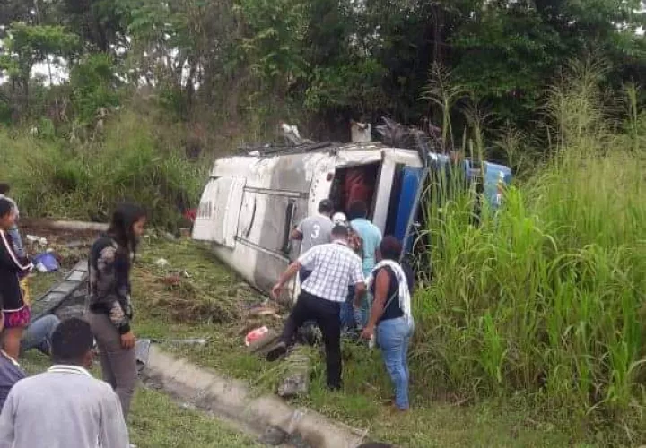 El accidente de tránsito se registró a la altura del sector conocido como  Arimae.