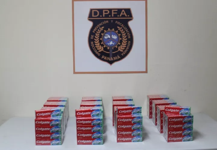 Funcionarios de la Dirección de Prevención y Fiscalización Aduanera en la provincia de Chiriquí informaron la semana pasada que habían decomisado unas 270 pastas dentales falsificadas.