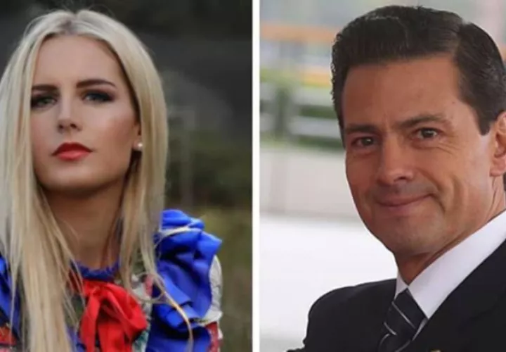 La modelo Tania Ruiz Eichelmann y Enrique Peña Nieto. 