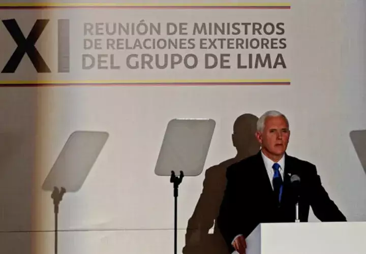 Mike Pence se reunió con el presidente colombiano, Iván Duque, y con el líder de Parlamento venezolano, Juan Guaidó, reconocido por cerca de 50 países como presidente interino de Venezuela. FOTO/EFE