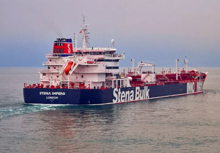 Petrolero Stena Impero capturado por la Guardia Revolucionaria iraní. Foto: EFE.