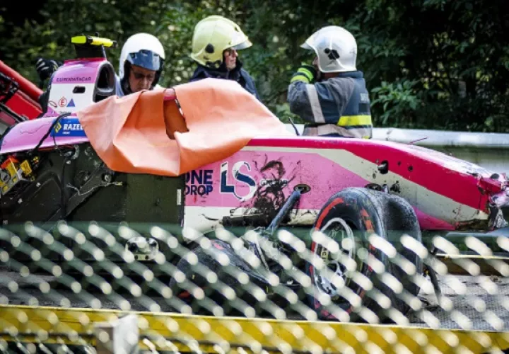  Anthoine Hubert murió en la pista.