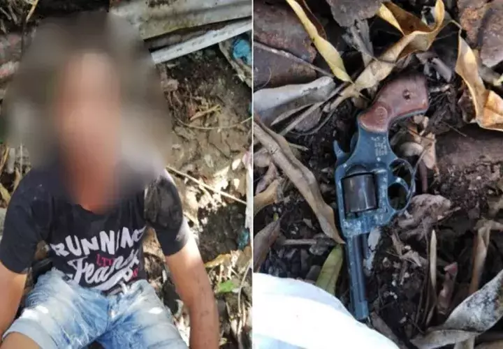 Capturan a supuesto asesino de seguridad durante robo de Banco General de Campo Limberg. Foto: Policía Nacional.