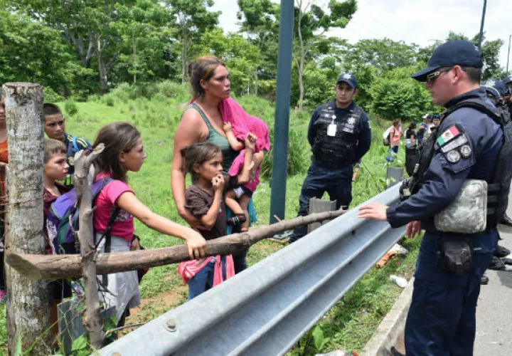 La Guardia Nacional mexicana tratará de frenar el flujo de migrantes centroamericanos. Foto: EFE.