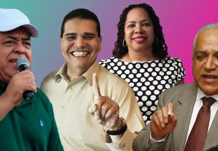 Alejandro Pérez, Sergio Gálvez, Mariela Jiménez y Luis Eduardo Camacho son de los "fieles" a Martinelli que participan en las primarias. Archivo