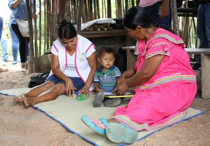 El programa "Cuidarte" va dirigido a padres de familia de niños de 6 a 36 meses en áreas de difícil acceso. Foto cortesía Mides
