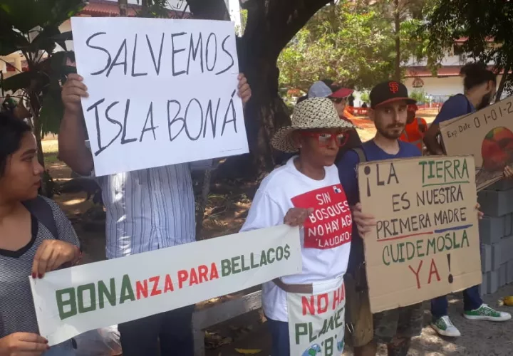Medida de rechazo ante la aprobación del arrendamiento parcial de la Isla Boná