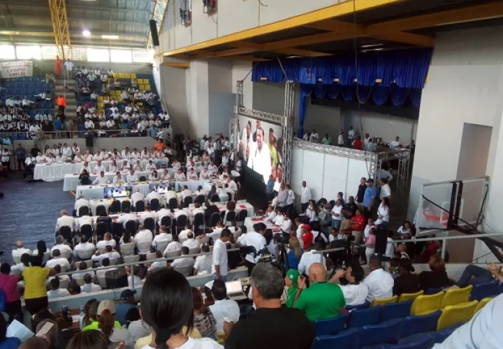 El Consejo de Gabinete Ampliado se realizó en el colegio Abel Bravo. Foto de Diómedes Sánchez