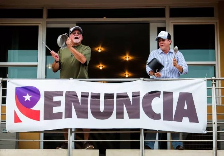 La población exige cambios en Puerto Rico. FOTO/AP