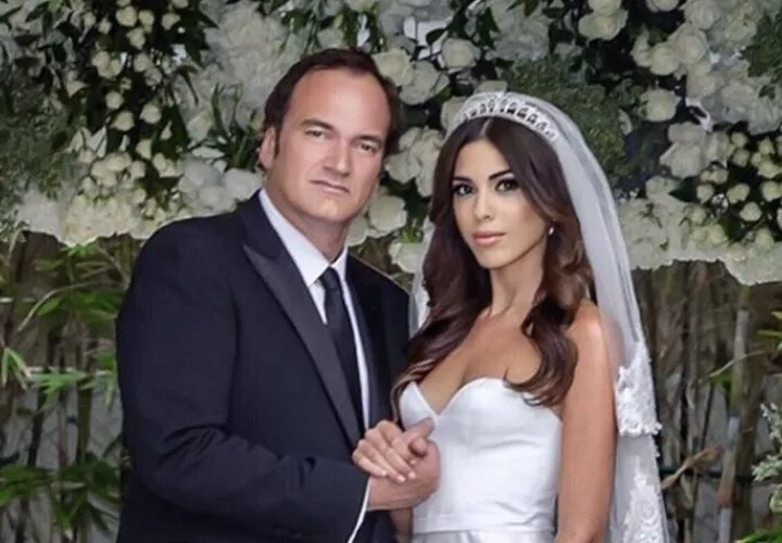 Quentin Tarantino y su esposa. Foto: Instagram