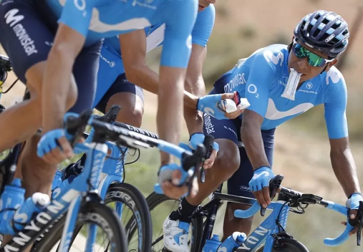 Nairo Quintana lidera la Vuelta a España.