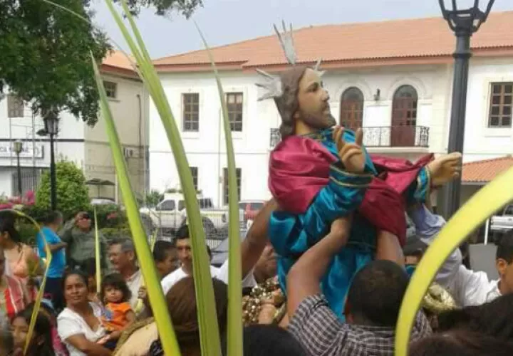 Bendición de las palmas. Foto: Elena Valdez 