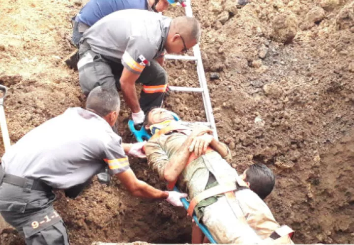 La labor de rescate duró más de una hora. Foto: Thays Domínguez. 
