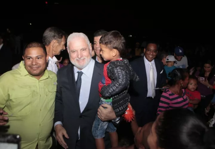Ricardo Martinelli participó de la celebración de los 500 años de la Ciudad de Panamá. Foto de Víctor Arosemena