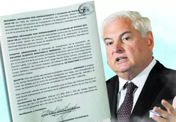 Ricardo Martinelli es candidato para los cargos de diputado en el circuito 8-8 y alcalde del distrito de Panamá. 
