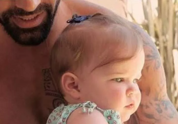 Ricky Martin y su hija.
