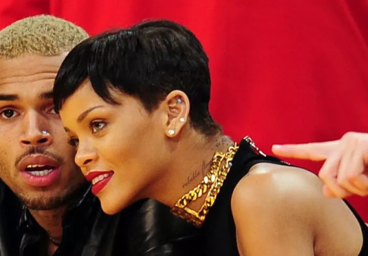 Rihanna y Chris Brown.