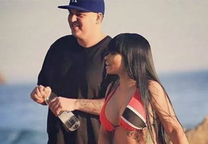 Rob Kardashian y Blac Chyna. 