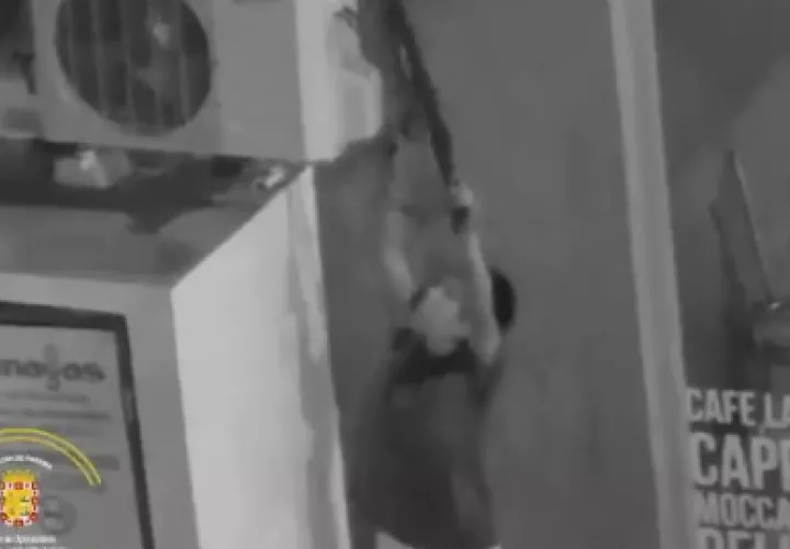 Hombre intentó robar aire acondicionado. 
