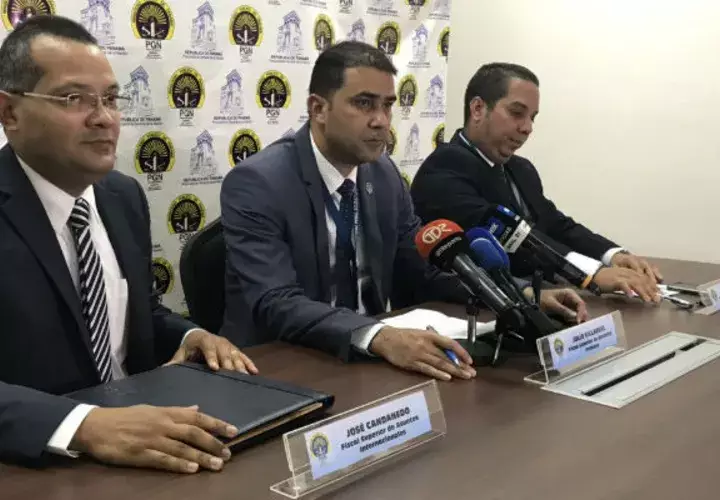 Fiscales brindaron una conferencia de prensa.