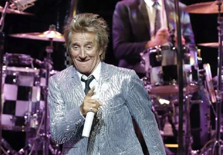 Rod Stewart, cantante británico.