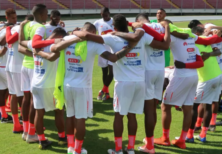 Jugadores de la Sub-22 culminan los entrenamientos. Foto:Fepafut