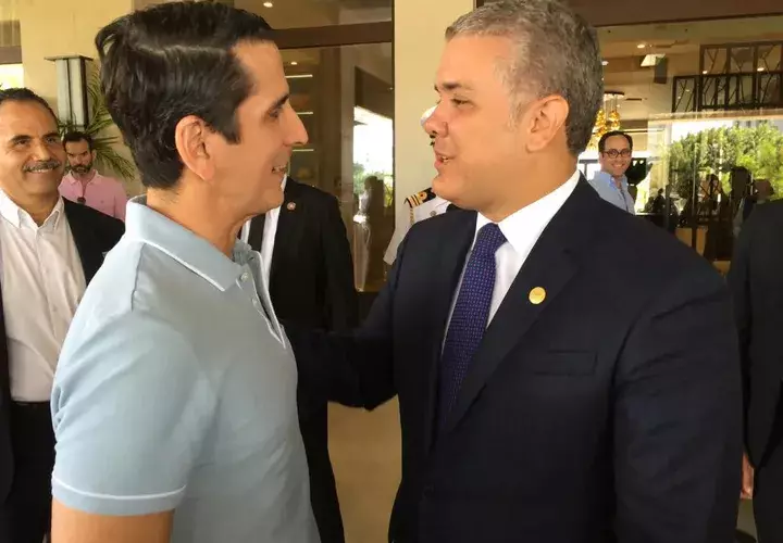 Rómulo Roux e Iván Duque. Foto/Cortesía