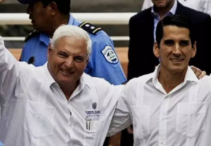 El expresidente Ricardo Martinelli Berrocal y Rómulo Roux. Foto/Archivos