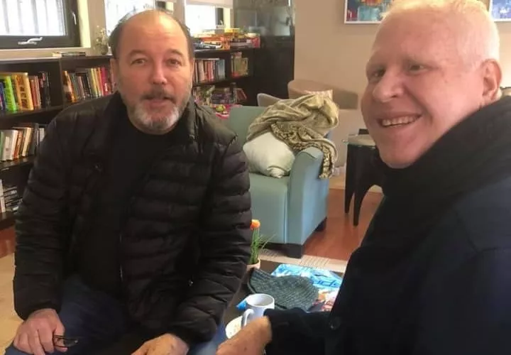 Ruben Blades y Cano Estremera. Foto: Facebook Marcos Rodríguez
