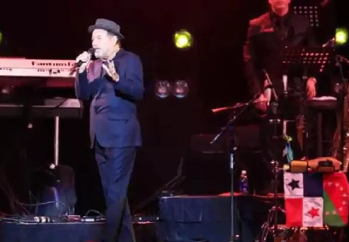 Rubén Blades durante el concierto. Foto. YouTube