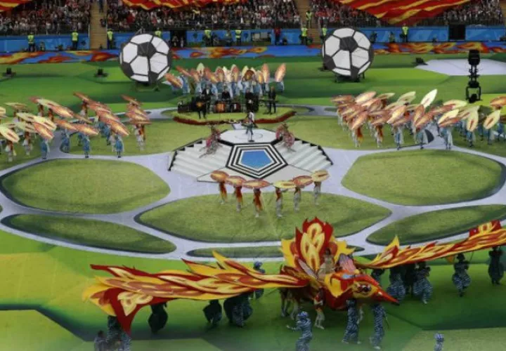 Actos de inauguración del Mundial de Rusia. Foto:AP