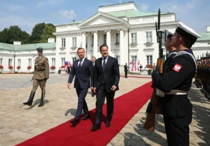 Juan Carlos Varela a su llegada a Polonia para la JMJ de 2016. Cortesía