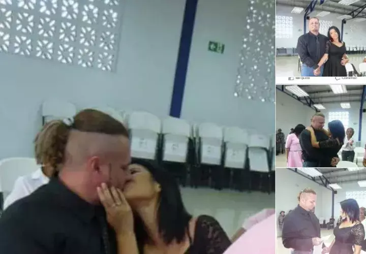 Se cuela en redes sociales fotos de la boda civil del 'Salvaje Bill'. Fotos. Retén Chiriquí.