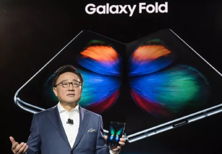 DJ Koh, CEO de Samsung Electronics y vicepresidente general, en la presentación en San Francisco.