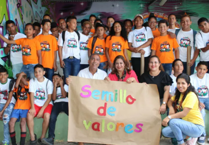 Participaron unos 200 niños del corregimiento de Alcalde Díaz. 