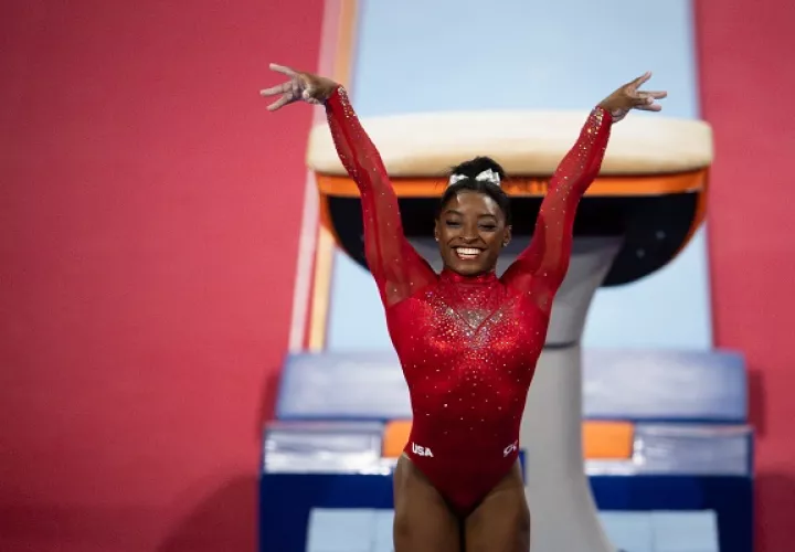 Simone Biles. Foto:AP