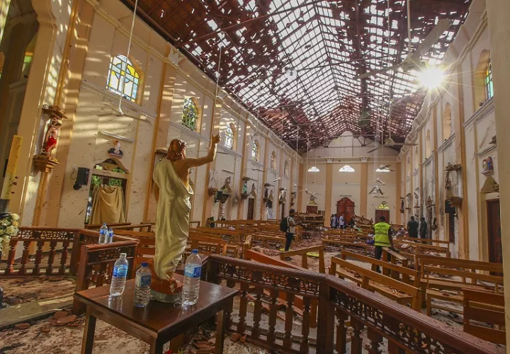 Tres iglesias fueron blanco del ataque terrorista en Sri Lanka.