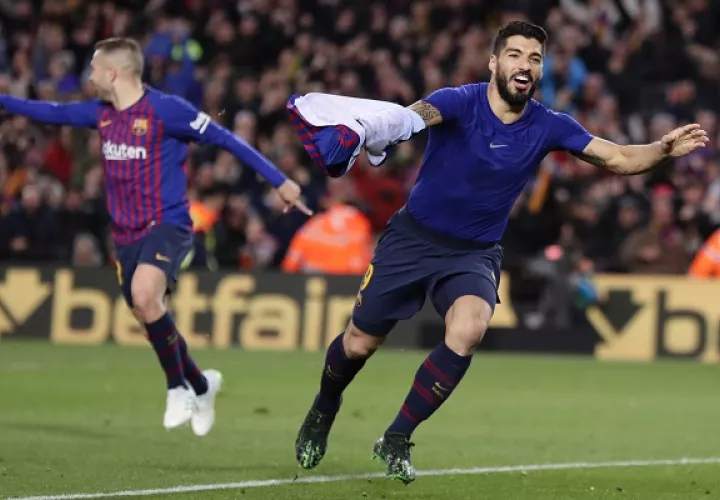 Suárez abrió el marcador.