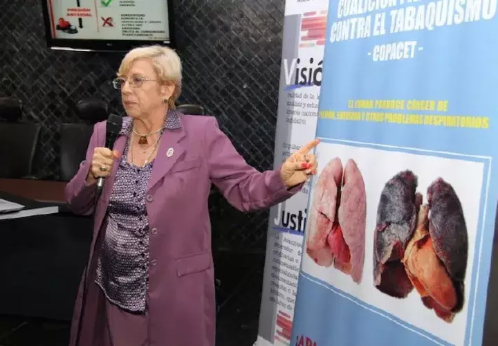 Vocera de Copacet calificó de "retroceso" la aprobación de la ley del tabaquismo en la Asamblea Nacional. Archivo 