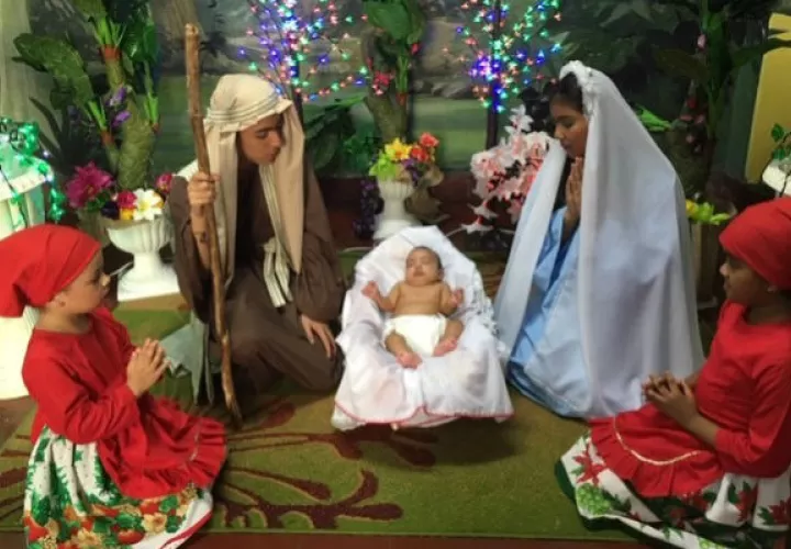 Teatro Infantil Tía Dora. 'El Nacimiento en vivo'. Foto: Cortesía.