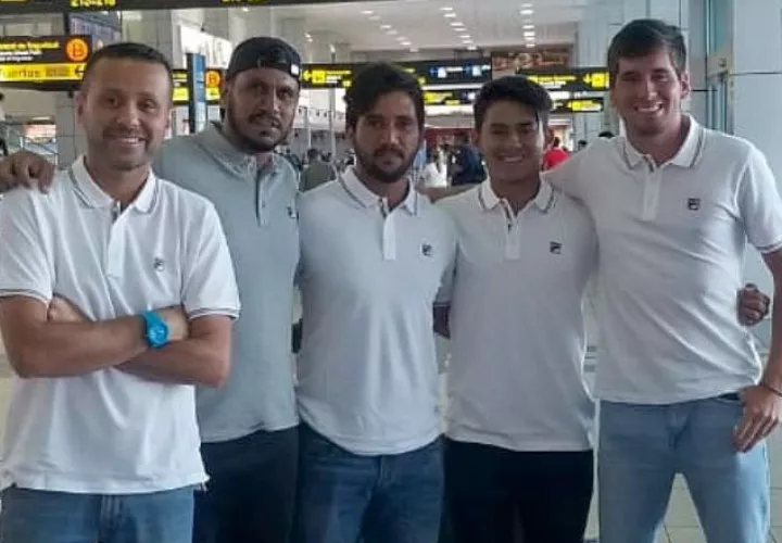 Equipo de Panamá en la Copa Davis de tenis. Foto:Cortesía