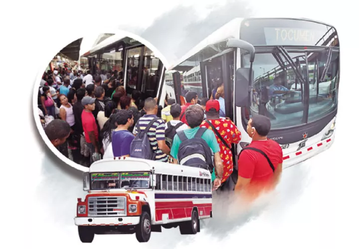 Deficiente, pésimo son algunas de las palabras con la que resumen los usuarios del transporte público de la ciudad capital y San Miguelito 