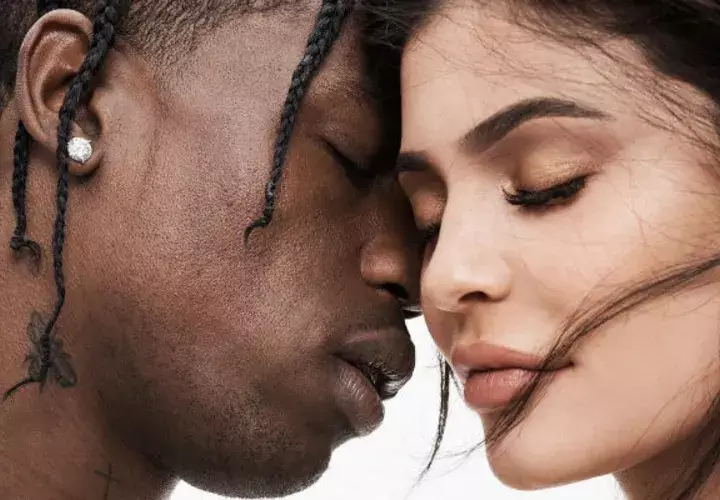  Travis Scott y Kylie Jenner. 