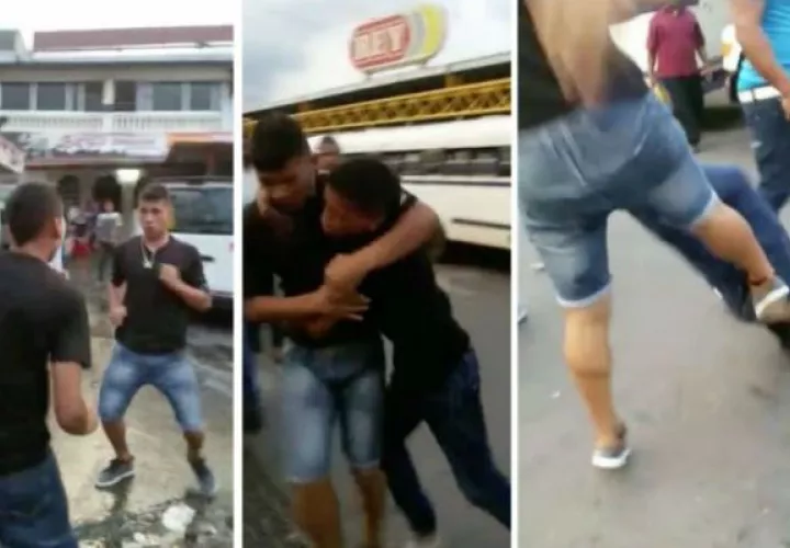 Intolerancia reina en las calles; puños y patadas entre conductores de la capital. Foto: Redes sociales.